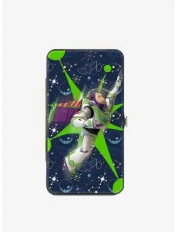Disney Pixar Toy Story Buzz Lightyear Flight Space Ranger Logo Hinged Wallet