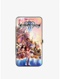 Disney Kingdom Hearts II 6 Character Group Pose Castle Pinks Hinged Wallet