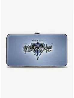 Disney Kingdom Hearts II Logo Silver Hinged Wallet