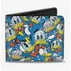 Disney Donald Duck Poses Stacked Collage Bi-Fold Wallet -Studio Ghibli Store 12578273 hi
