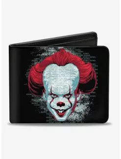 IT Chapter Two Pennywise Face Logo Bi-Fold Wallet