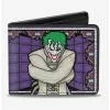 DC Comics Joker Stained Glass Straitjacket Bat Logo Bi-Fold Wallet -Studio Ghibli Store 12578297 hi