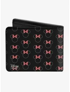 Disney Minnie Mouse Icon Monogram Banner Bi-Fold Wallet -Studio Ghibli Store 12578323 av1