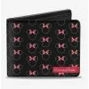 Disney Minnie Mouse Icon Monogram Banner Bi-Fold Wallet -Studio Ghibli Store 12578323 hi