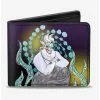 Disney The Little Mermaid Ursula Smiling Sketch Pose Bi-Fold Wallet -Studio Ghibli Store 12578345 hi