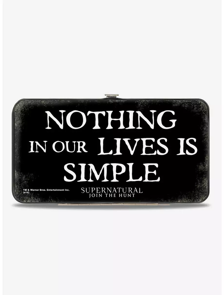 Supernatural Dean Sam Castiel Nothing In Our Lives Is Simple Hinged Wallet 4 Supernatural Dean Sam Castiel Nothing In Our Lives Is Simple Hinged Wallet - Image 2