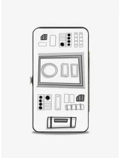Star Wars Stormtrooper Face Parts Hinge Wallet -Studio Ghibli Store 13112311 av1