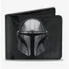 Star Wars The Mandalorian Helmet And Logo Bifold Wallet -Studio Ghibli Store 13235128 hi