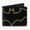 DC Comics Batman Black And White Logo Bi-fold Wallet -Studio Ghibli Store 13702091 hi