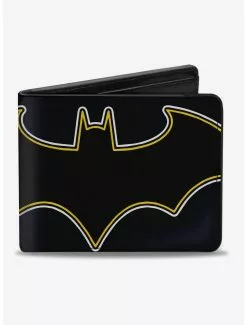 DC Comics Batman Black And White Logo Bi-fold Wallet