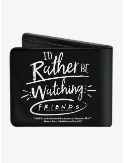 Friends I'd Rather Be Watching Friends The Television Series Bi-fold Wallet