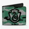 Harry Potter Slytherin Crest Camo Green Bi-fold Wallet 2 Harry Potter Slytherin Crest Camo Green Bi-fold Wallet -Studio Ghibli Store 13702153 hi