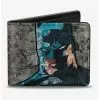 DC Comics Batman Face Comic Scenes Bifold Wallet -Studio Ghibli Store 14220637 hi