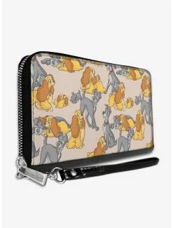 Buckle-Down Disney Lady And The Tramp With Puppies Zip-Around Wallet