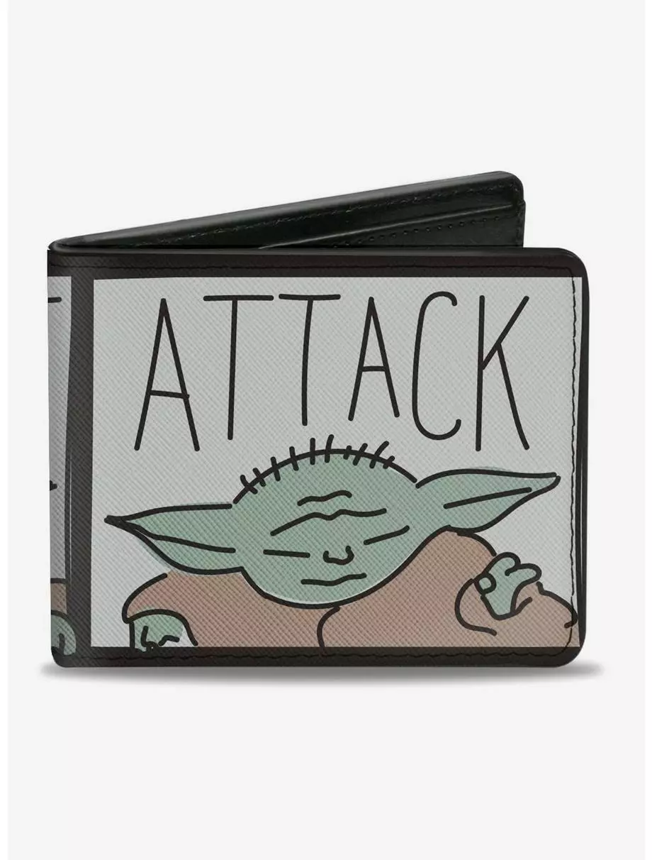 Star Wars The Child Attack Protect Blocks Bifold Wallet 3 Star Wars The Child Attack Protect Blocks Bifold Wallet