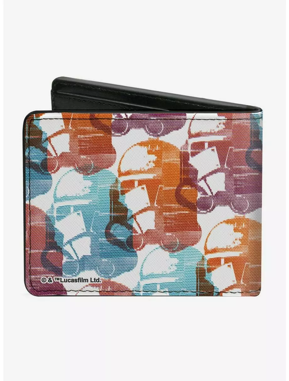 Star Wars The Clone Wars Clone Trooper Helmet Weathered Bifold Wallet 4 Star Wars The Clone Wars Clone Trooper Helmet Weathered Bifold Wallet - Image 2