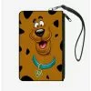 Scooby Doo Smiling Face Spots Brown Black Zip Clutch Canvas Wallet -Studio Ghibli Store 14220854 hi
