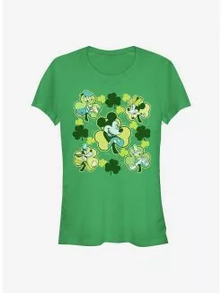Disney Mickey Mouse Mickey Friends Clovers Girls T-Shirt
