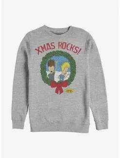 Beavis And Butt-Head Wreath Crew Sweatshirt