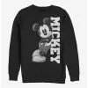 Disney Mickey Mouse Mickey Lean Crew Sweatshirt -Studio Ghibli Store 14648402 hi