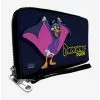 Disney Darkwing Duck Cape Pose Navy Yellow Zip Around Wallet -Studio Ghibli Store 15257770 hi