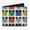 Disney Mickey Mouse Smiling Blocks Bifold Wallet 2 Disney Mickey Mouse Smiling Blocks Bifold Wallet -Studio Ghibli Store 15257806 hi