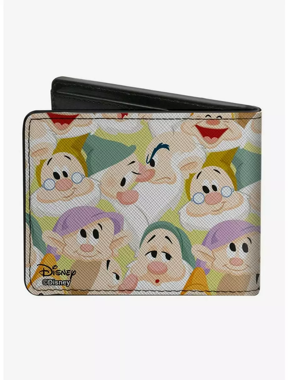 Disney Snow White Dwarfs Stacked Bifold Wallet 4 Disney Snow White Dwarfs Stacked Bifold Wallet - Image 2
