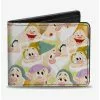 Disney Snow White Dwarfs Stacked Bifold Wallet -Studio Ghibli Store 15257810 hi
