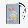 Disney The Little Mermaid Flounder And Ariel Zip Clutch Canvas Wallet -Studio Ghibli Store 15257814 hi
