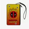 Marvel Deadpool Chimichanga Flaming Logo Zip Clutch Canvas Wallet -Studio Ghibli Store 15257832 hi