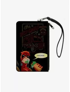 Marvel Deadpool Food Truck Chimichanga Zip Clutch Canvas Wallet