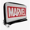 Marvel Red Brick Logo White Red Zip Around Wallet -Studio Ghibli Store 15257848 hi