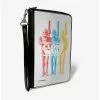 Star Wars The Clone Wars Clone Troopers Pose White Zip Around Wallet -Studio Ghibli Store 15257864 hi