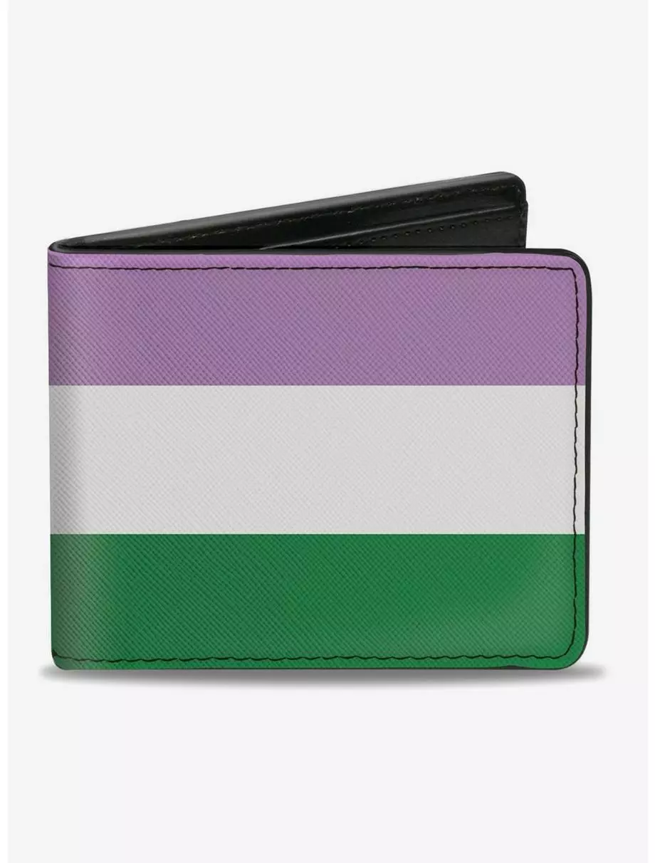 Genderqueer Flag Bifold Wallet 3 Genderqueer Flag Bifold Wallet