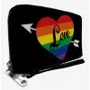 Love Rainbow Stripe Zip Around Wallet -Studio Ghibli Store 15599288 hi