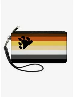 Bear Flag Canvas Zip Clutch Wallet