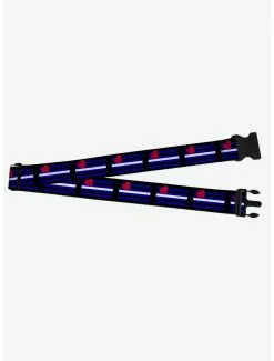 Leather Flag Luggage Strap