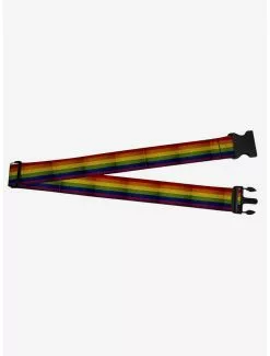 Weathered Rainbow Pride Flag Luggage Strap