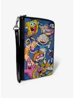 Nickelodeon 90s Character Mash Up Zip Around Wallet 7 Nickelodeon 90s Character Mash Up Zip Around Wallet -Studio Ghibli Store 15654531 av1