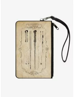 Harry Potter The Wand Of Potter Anatomy Canvas Clutch Wallet