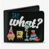 SpongeBob Squarepants And Friends Say What Bifold Wallet -Studio Ghibli Store 15654736 hi