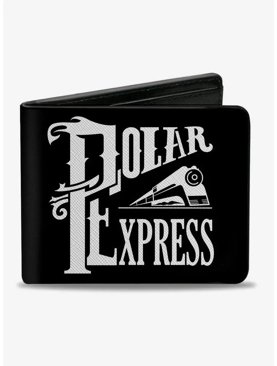 The Polar Express Classic Polar Express Train Logo Bifold Wallet 3 The Polar Express Classic Polar Express Train Logo Bifold Wallet