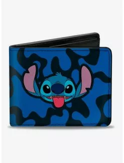 Disney Lilo & Stitch Stitch Tongue Out Bifold Wallet