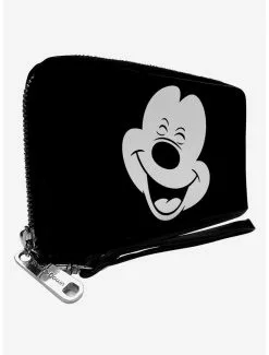 Disney Mickey Mouse Smiling Zip Around Wallet