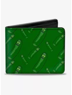 Rick And Morty Pickle Rick Toss Print Bifold Wallet