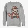 Nintendo Mario Fly Raccoon Crew Sweatshirt -Studio Ghibli Store 16057288 hi