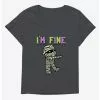 Halloween Mummy I'm Fine Girls Plus Size T-Shirt -Studio Ghibli Store 16621181 hi