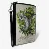Harry Potter Slytherin Floral Sketch Zip Around Wallet -Studio Ghibli Store 16926251 hi