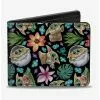 Star Wars The Child Floral Bifold Wallet -Studio Ghibli Store 16926293 hi