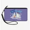 Frosty Snowman Skating Canvas Zip Clutch Wallet -Studio Ghibli Store 16926576 hi